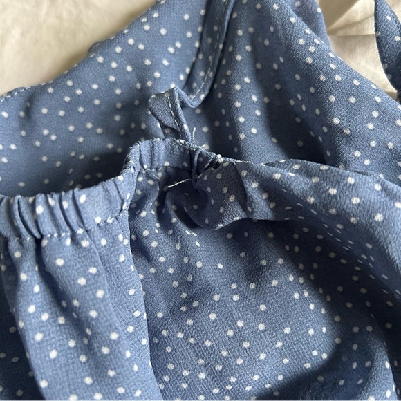 SHEIN Blue Polka Dot Women's Small Top - Picture 7 of 7